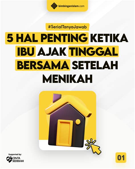 Poster Islami 5 Hal Penting Ketika Ibu Ajak Tinggal Bersama Setelah