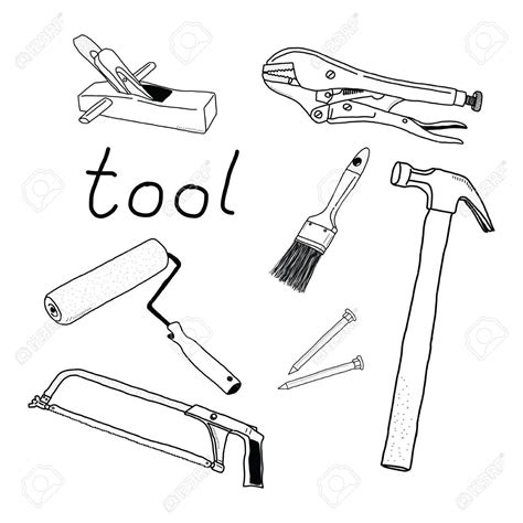 Hand Tools Drawing At Getdrawings Free Download