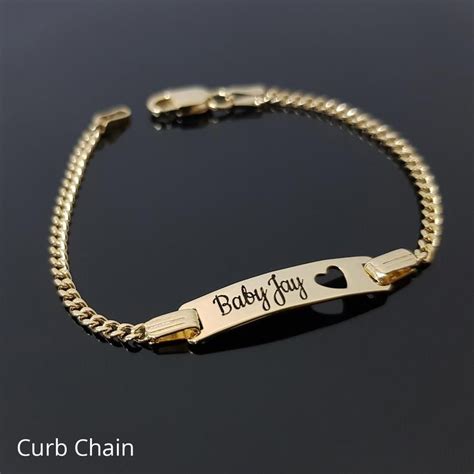 Personalized Baby Bracelet Custom Baby Name Bracelet Etsy Kids Gold