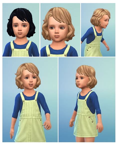 Wavy Hair With Bangs For Girls At Birksches Sims Blog Sims 4 Updates