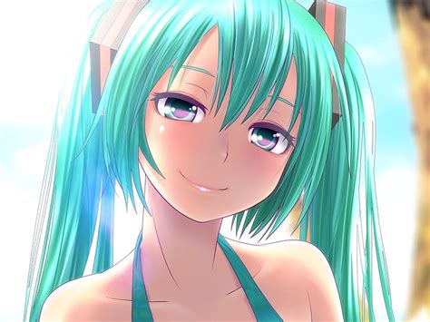 Bikini Vocaloid Hatsune Miku Project Diva Anime Girls Tatami 1250x1000 Anime Hot Anime Hd Art