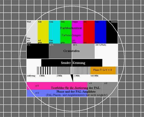 Testbilder Für Fernseher Farbfernseher Und Pc