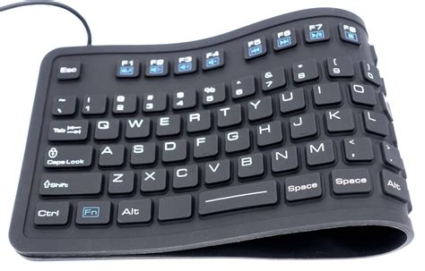 Flexible Usb Full Size Keyboard With Multimedia Keys