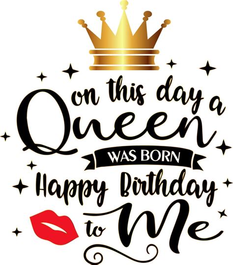 Queen Happy Birthday Gold Crown Svg Queen Svg Birthday Svg Etsy