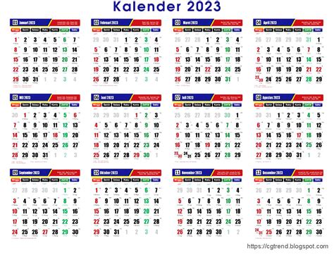 Kalender Masehi Di Indonesia 2023 Cgtrend