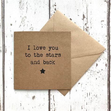 I Love You To The Stars And Back Anniversary Card Love Card Etsy