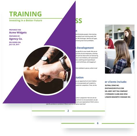 Margaret tate is an attractive, smart. Training Proposal Template - Free Sample
