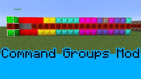 Minecraft Command Groups Mod Order Color And Label Your Command