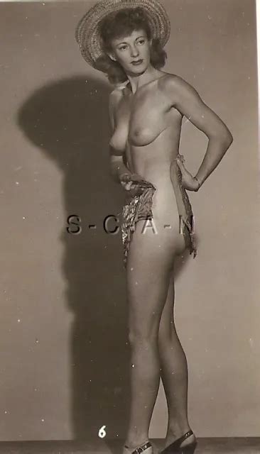 Original Vintage S S Nude Rp Endowed Skinny Woman Long Legs