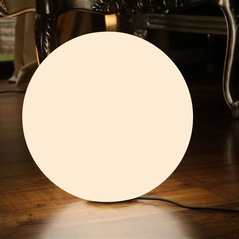 Stor dimbar LED stående lampe, 50cm kulelys, varm hvit – PK Green Norge
