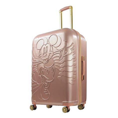 ful disney running mickey mouse molded hardside expandable 29 spinner rose gold fcfl0100 661