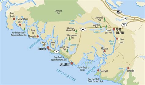 Vancouver Island Tourist Map Vancouver Island Attractions Map