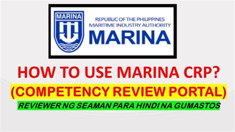 How To Use Marina Crp Competency Review Portal Youtube