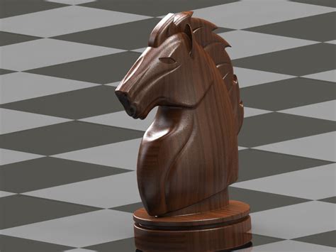 Elegí una representación de las piezas en 2d que es muy común en los sitios de ajedrez en. CAD DESIGN ALFA: CABALLO DE AJEDREZ
