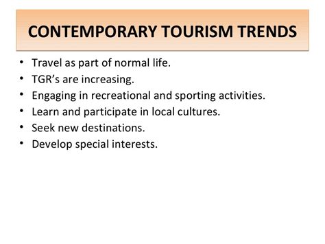 Overview Of Tourism Planning And Development