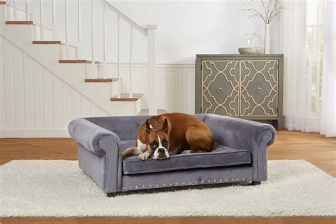 Enchanted Home Pet Jackson Dog Sofa Grey Large