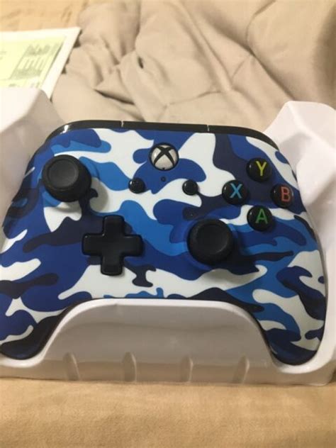 Powera Wired Stealth Controller For Xbox One Blue Camo For Sale