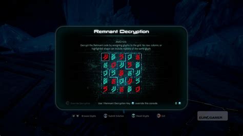 Mass Effect™ Andromeda Deluxe Edition Remnant Decryption Puzzle