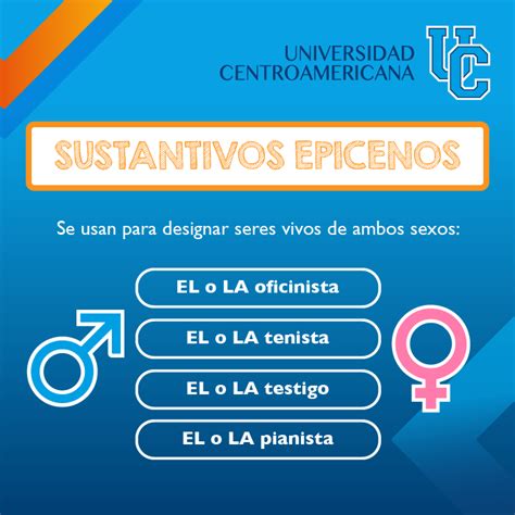 Sustantivos Epicenos ¿qué Universidad Centroamericana