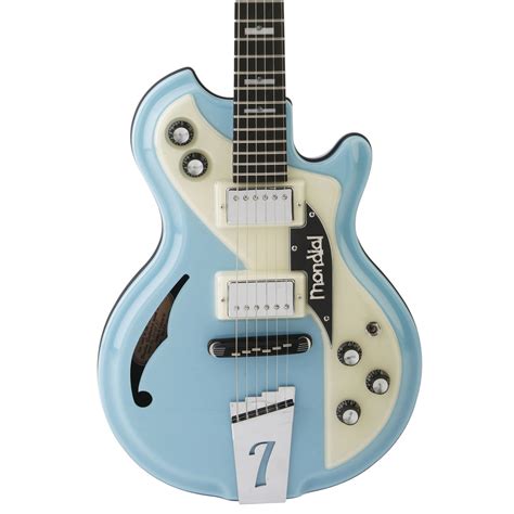 Italia Mondial Classic Electric Guitar Blue With Gig Bag At Gear4music