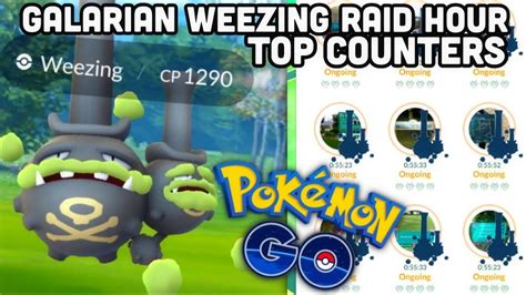Galarian weezing is now appearing in raid battles in the fourth tier. GALARIAN WEEZING RAID HOUR IN POKEMON GO | TOP COUNTERS ...
