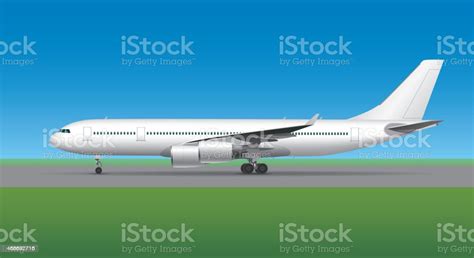 Airplane Stock Illustration Download Image Now Airplane Side View