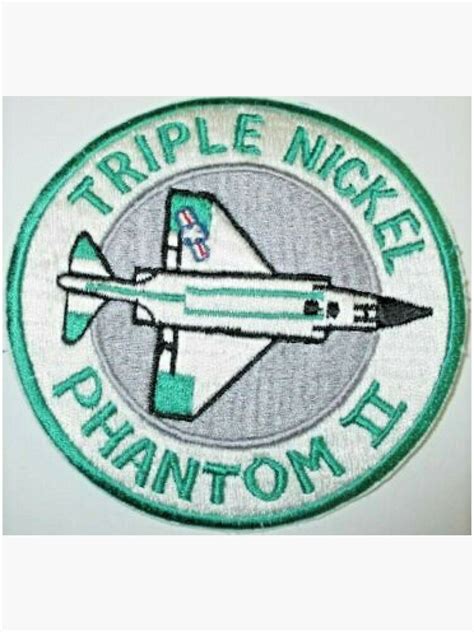 Us Air Force Vietnam F4 Phantom Ii Triple Nickel Patch Sticker