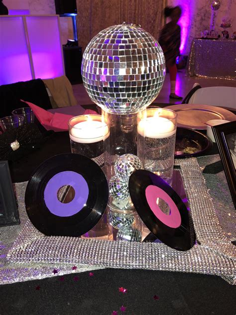 disco themed centerpiece disco birthday party disco party decorations 70s party theme