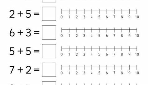 Adding With A Number Line Worksheets | 99Worksheets