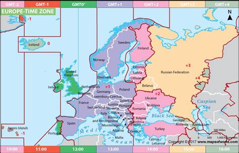 World Time Zone Map Europe Worldjulc