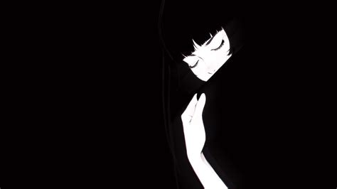 hình nền anime cô gái ilya kuvshinov nền đen hình minh họa nghệ thuật số 1920x1080