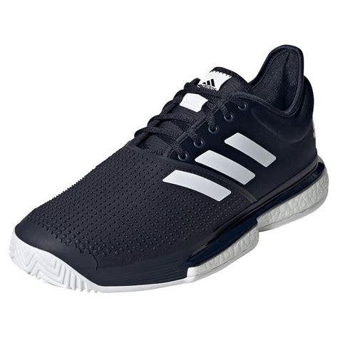 Adidas Men`s Solecourt Boost Tennis Shoes Legend Ink And White Tennis Express Fu8115 Adidas