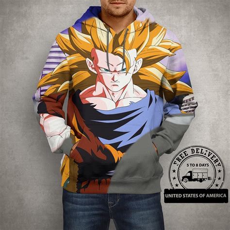 Made in the iconic purple blue colour. Anime Son Goku Dragon Ball Z Hoodie - 3D Printed Pullover Hoodie Free Shipping to USA Tag a ...