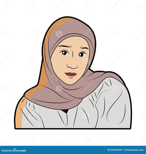 Beautiful Hijab Woman Stock Vector Illustration Of Girl