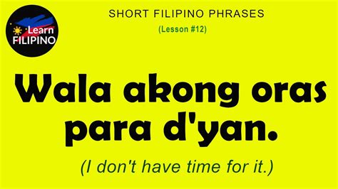 Short Filipino Phrases 12 Easy Filipino Tagalog Lessons Filipino