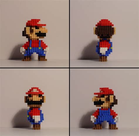 Super Mario Bros 3d Transformation Mario Pixel Bead Etsy