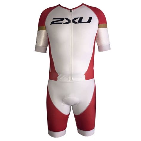2xu Aero Tri X Compression Trisuit White Red Men Mx3259d Online Find