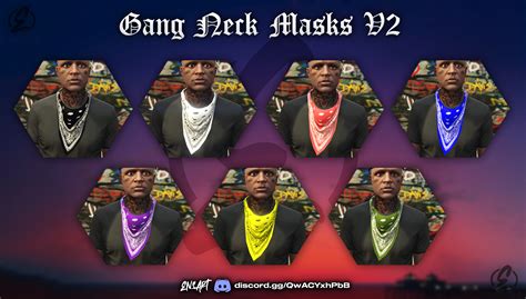 Colored Gang Neck Masks For Mp Male Gta5