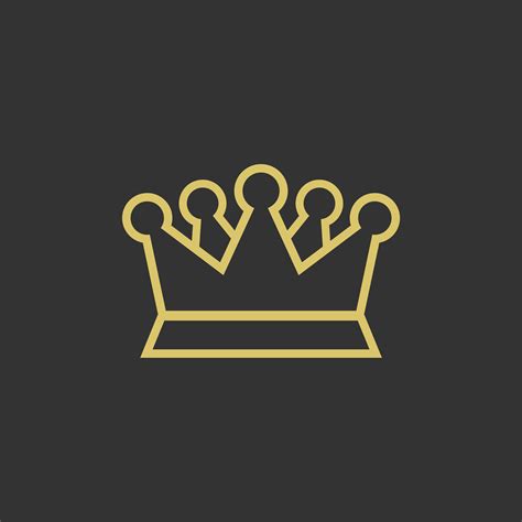 Gold Crown Logo Template Illustration Design Vector Eps 10 Download