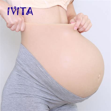 Artificial Pregnancy Twins 8~10months Tummy Pregnant Bump Silicone Fake