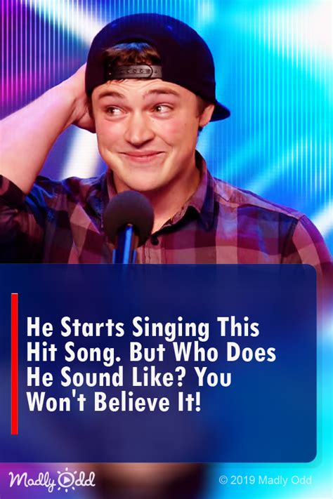 He Starts Singing This Hit Song But Who Does He Sound Like You Wont