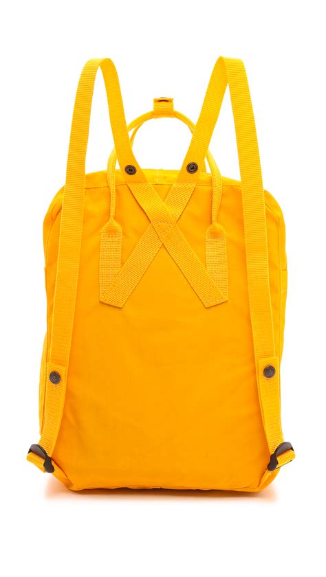 Fjallraven Kanken Backpack In Yellow Lyst