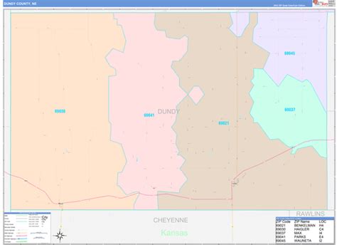 Dundy County Ne Zip Code Map Color Cast