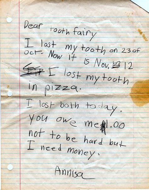 Tooth Fairy Funny Letter Too Cute Funny Pinterest