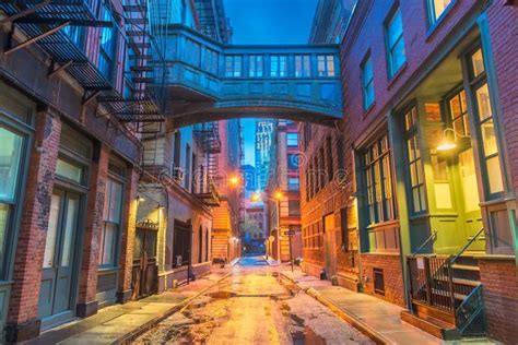 New York City Alleyways Alley In The Tribeca Neighborhood In New York