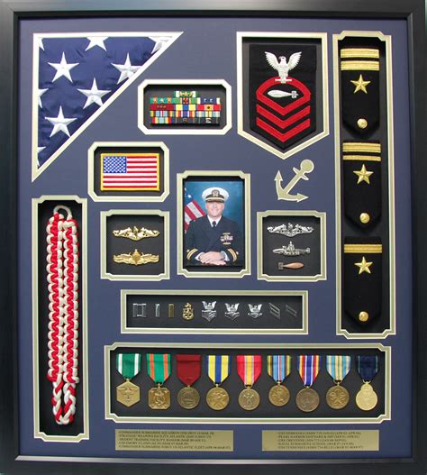 Us Navy Lieutenant Shadow Box Display