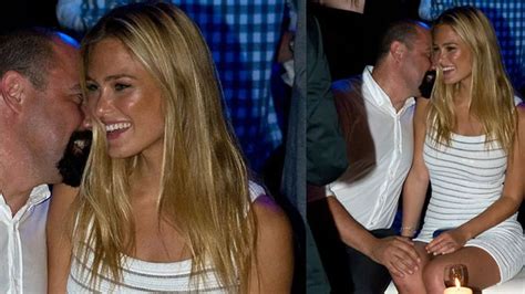 Bar Refaeli Mystery Man Had His Hand On Her Knee At Event In Barcelona