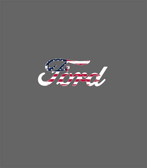 Ford Script American Flag Logo Digital Art By Vikrap Arlah Pixels