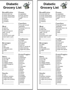 A little differentlydelicioius diabetic recipes gives you an. 28 Free Printable Grocery List Templates | Kitty Baby Love