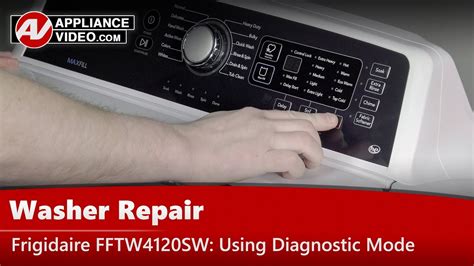 Wait for two minutes while your kenmore dishwasher runs its diagnostic test. Frigidaire FFTW4120SW Washer - Diagnostic Mode | Appliance ...